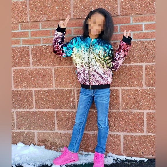 Girls Sequins Party Jacket 🎉 - Forever 21 - Picture 2 of 2